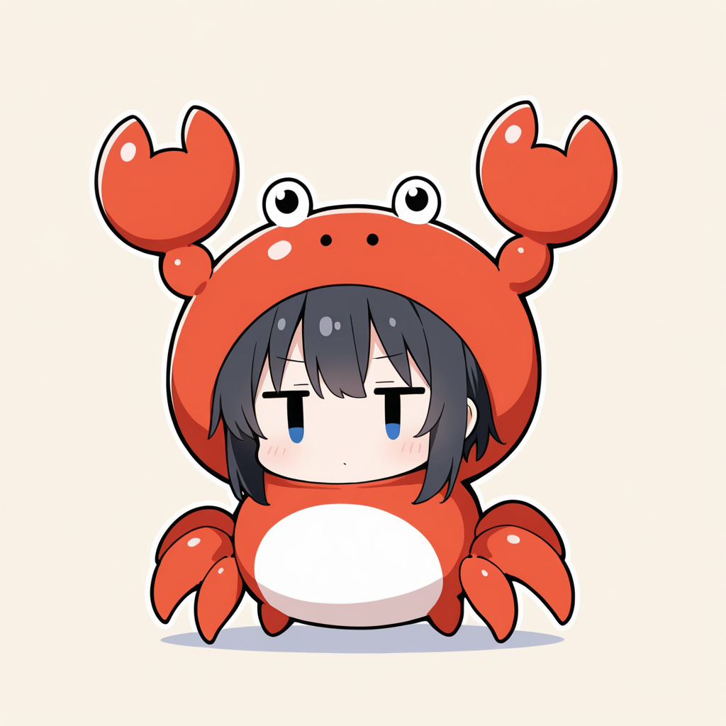 着ぐるみ着せ替え（カニ）