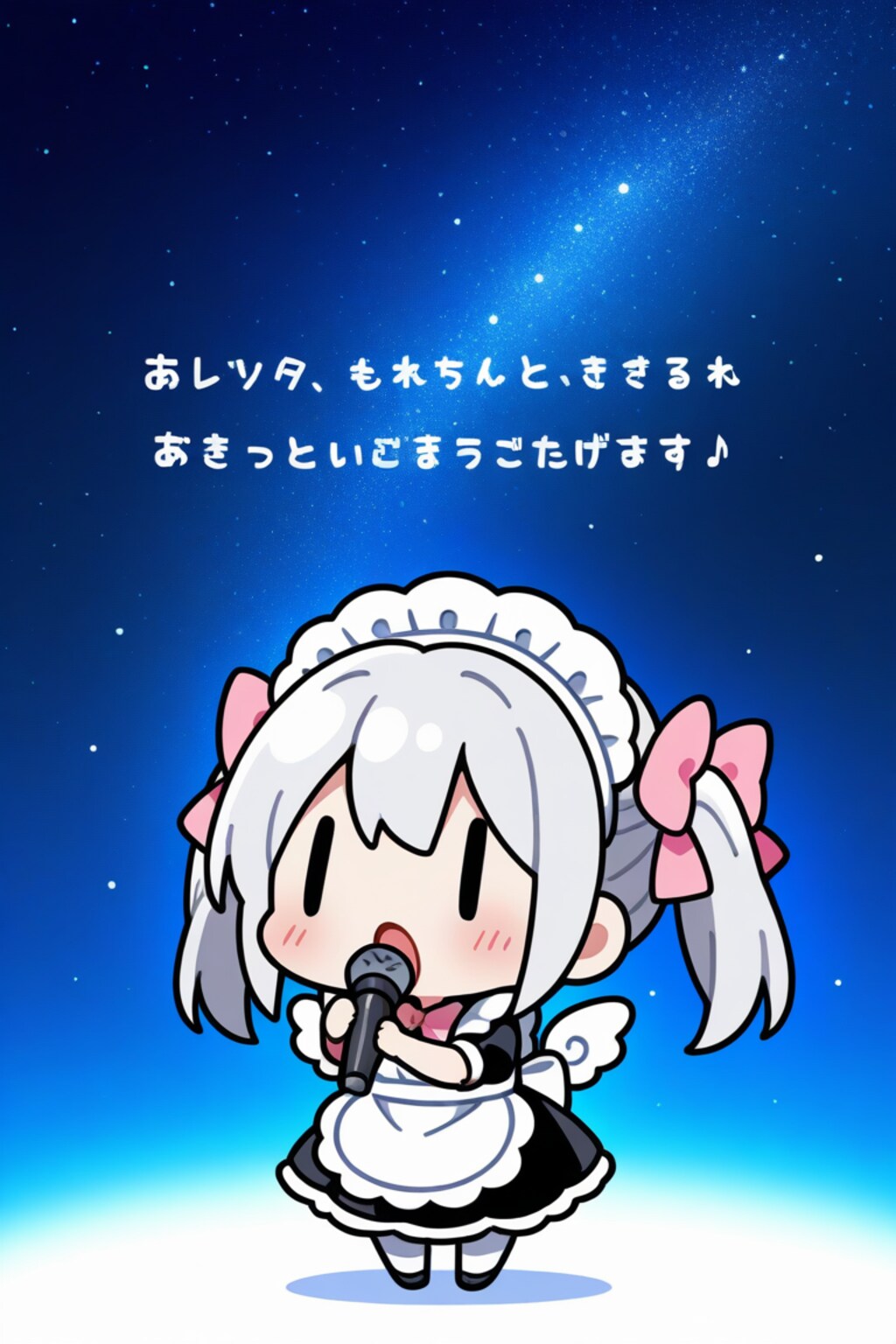 謎の歌を歌うチビメイドさん