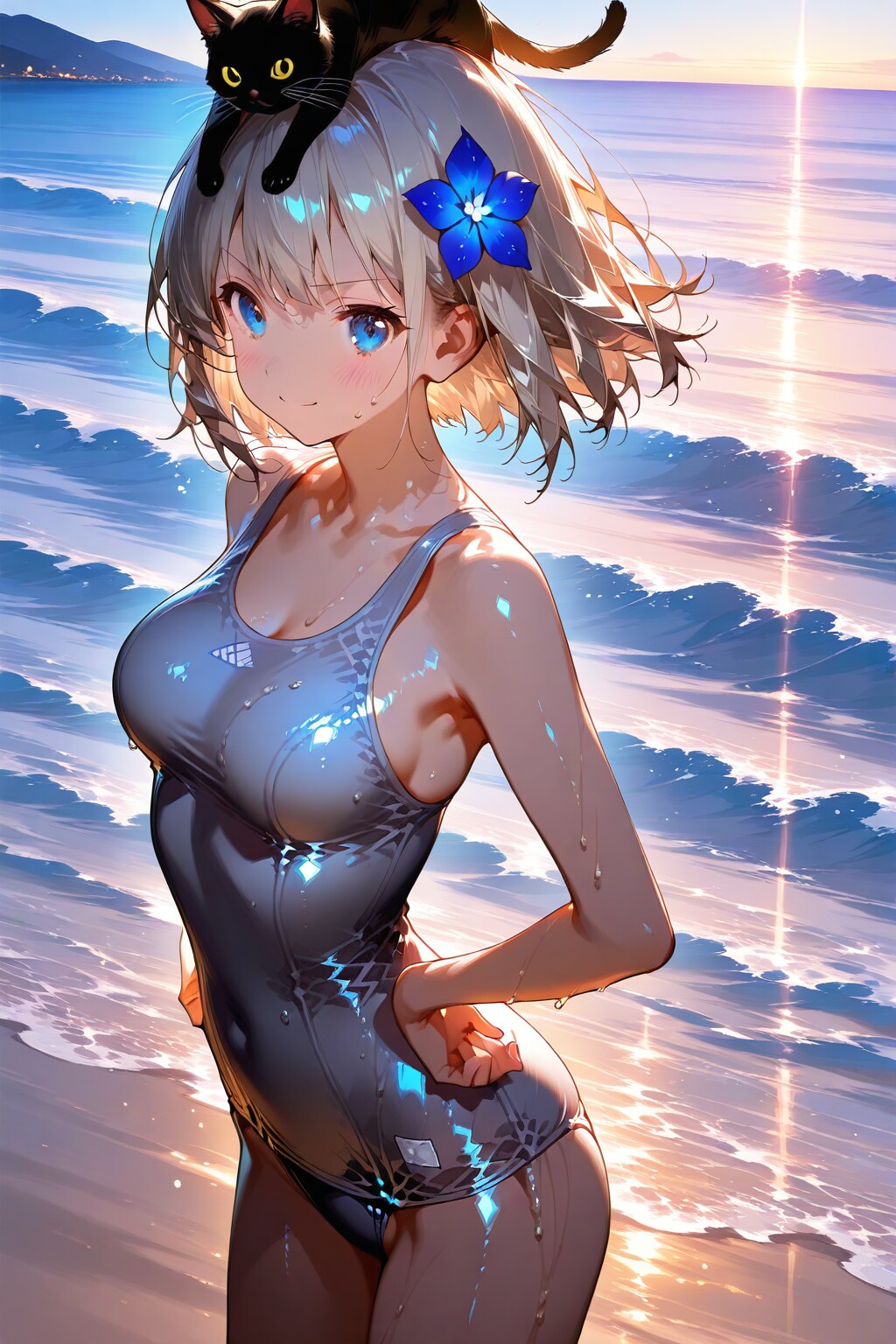 白スク銀姫とクロネさん