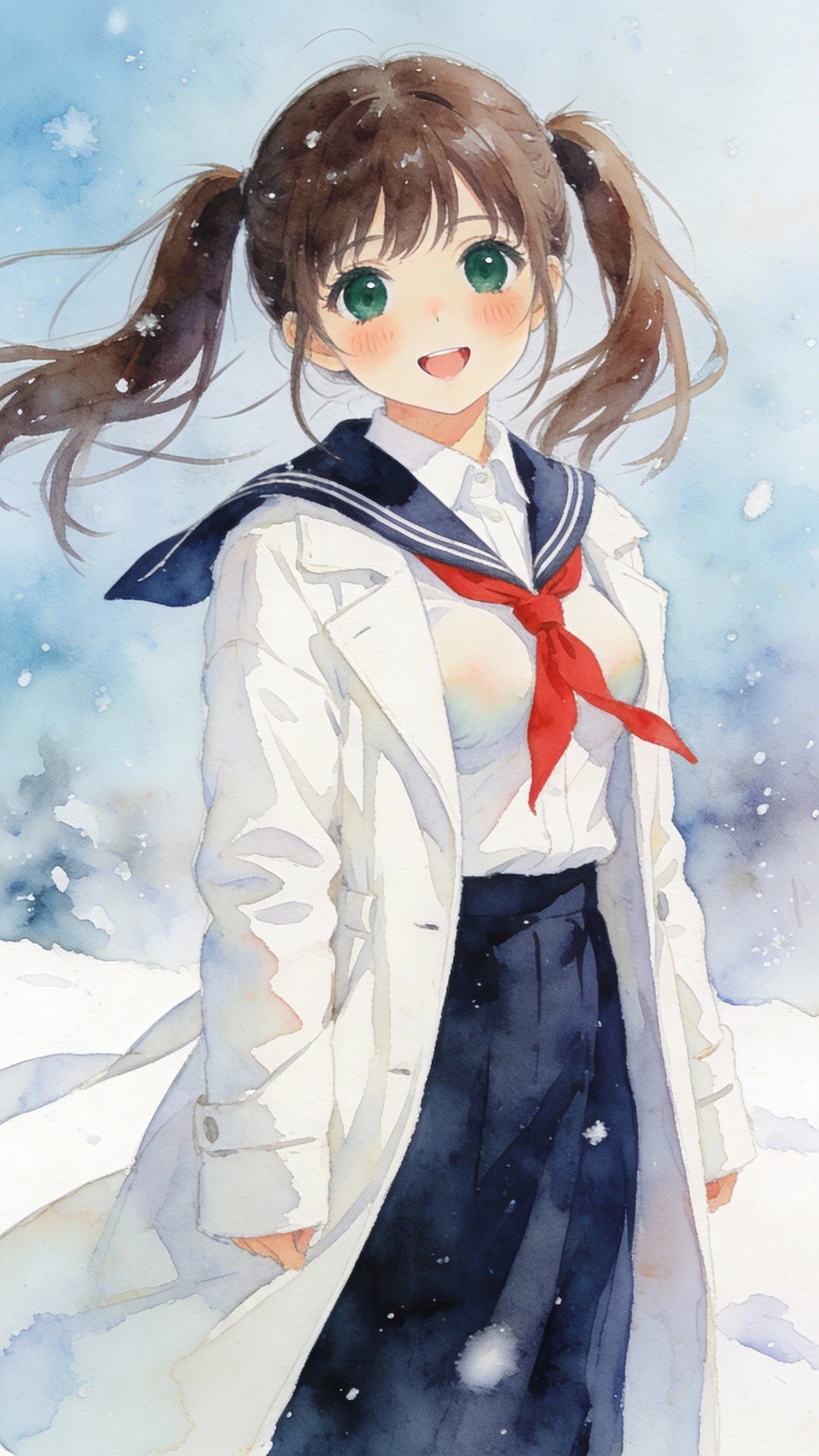 清水智江(うちの娘)、冬の日の朝