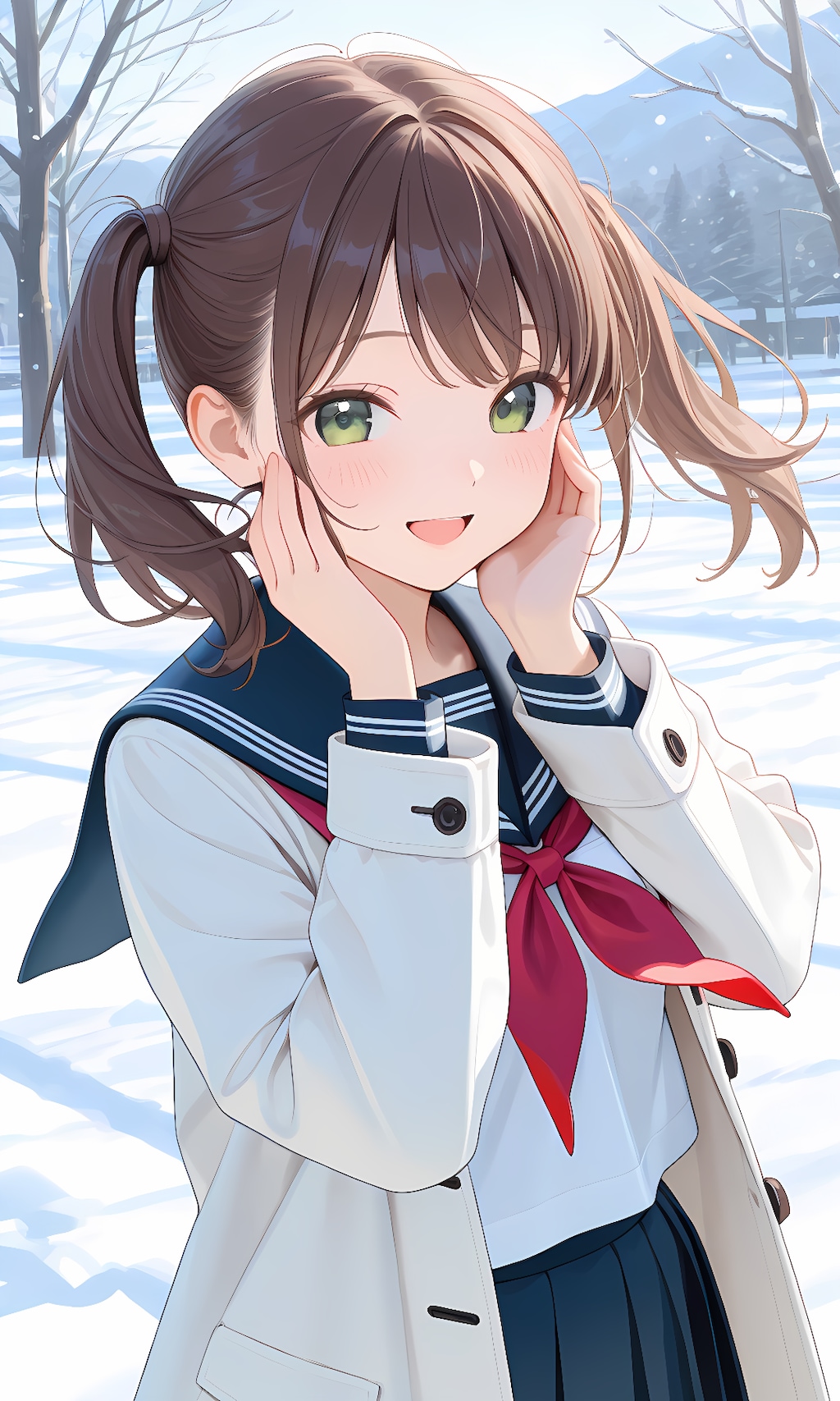 清水智江(うちの娘)、冬の日の朝