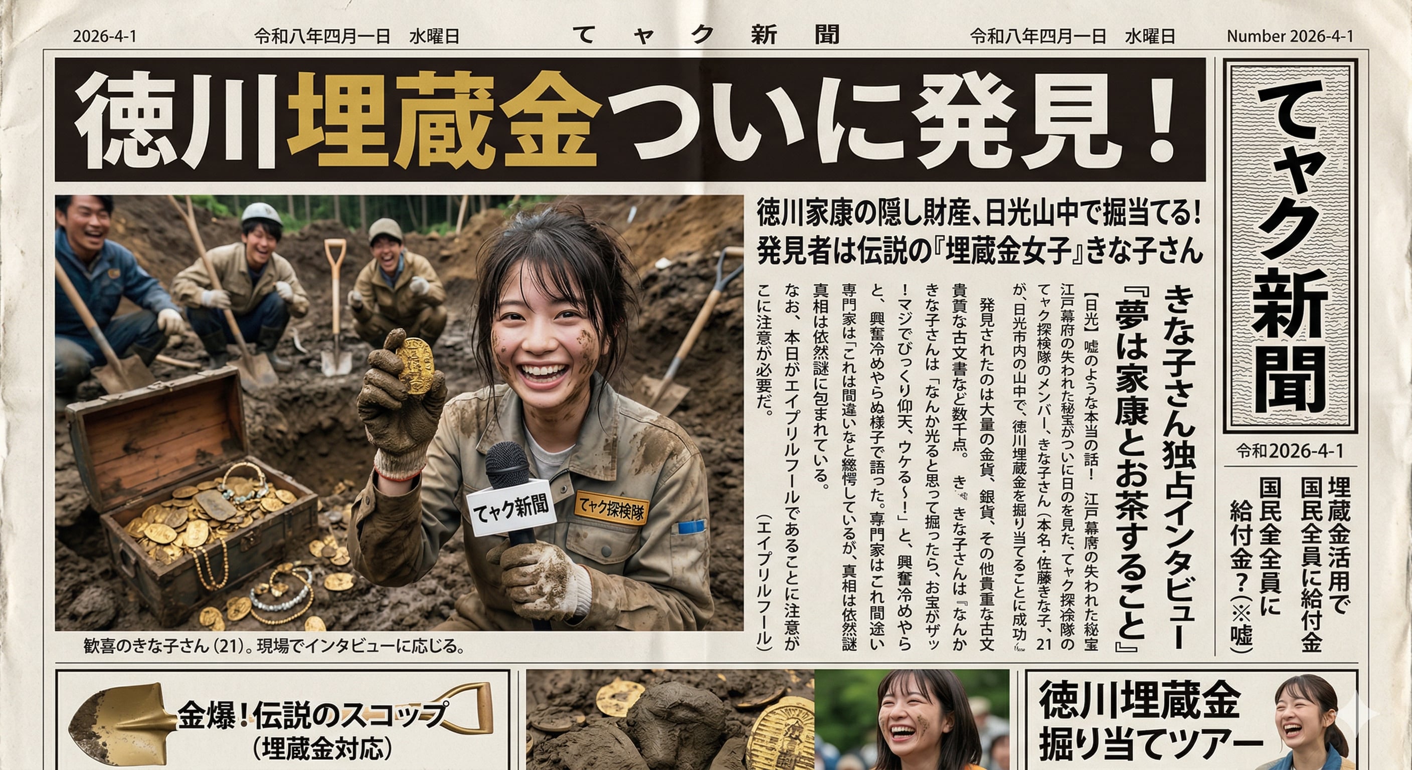 徳川埋蔵金見つかる！