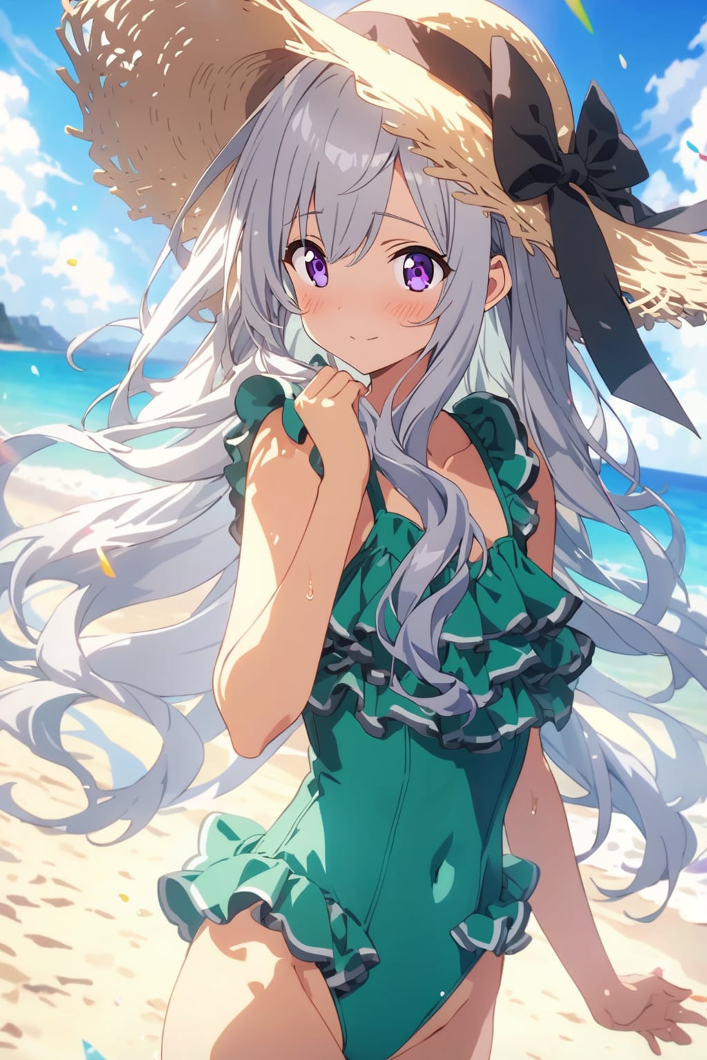 緑の水着VEGAちゃん（とOPALちゃん）