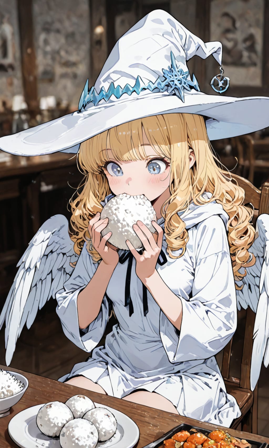 ミラちゃん、米をいただきます！