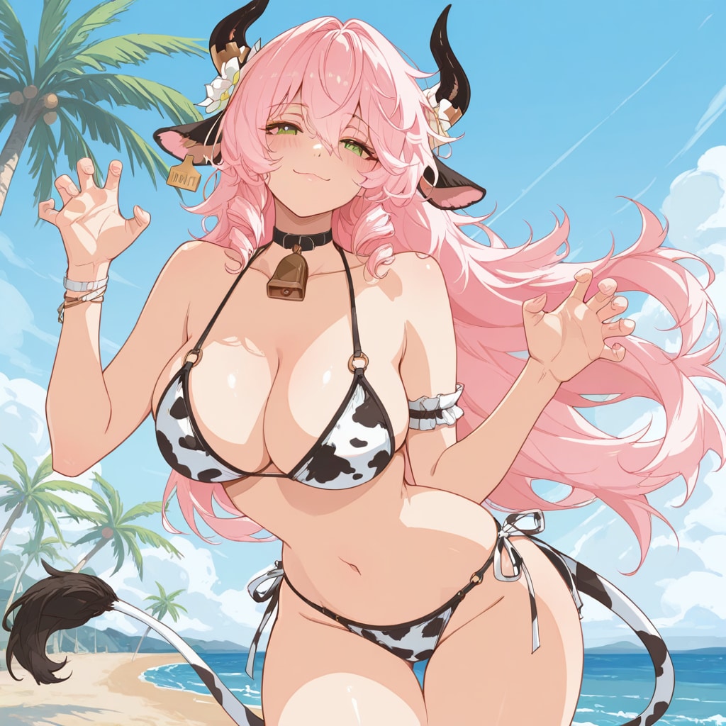 牛ビキニお姉ちゃん
