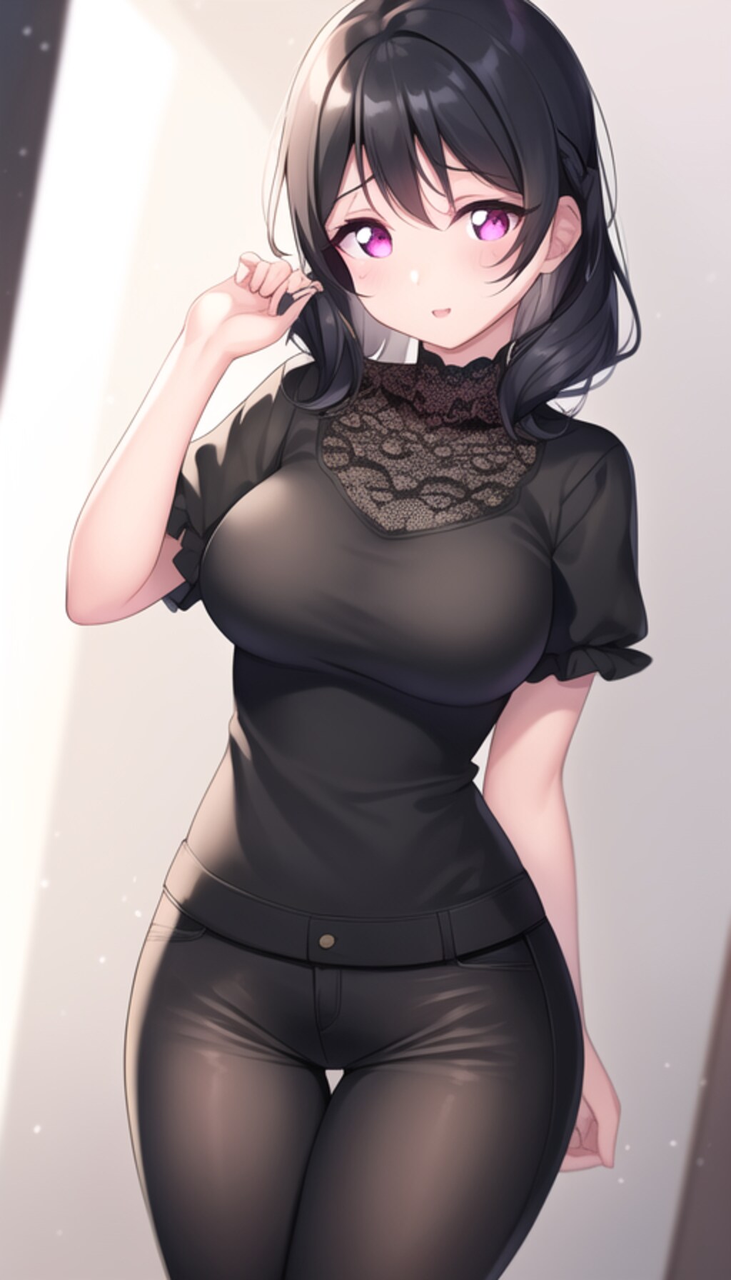 着衣の女の子
