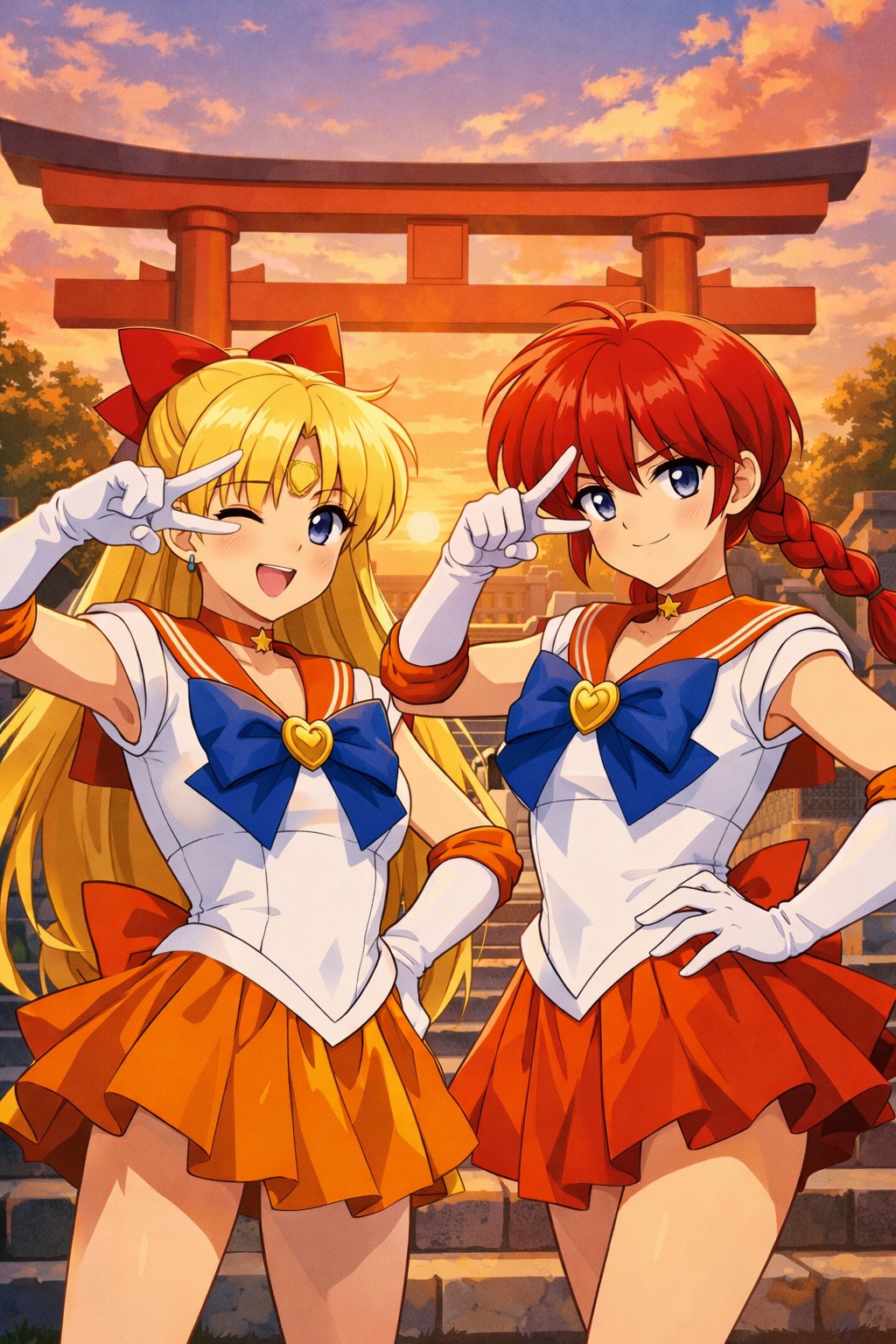 美少女戦士セーラーヴィーナス&ヴィーらん第一話