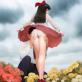 雨の中のメイド 2枚目