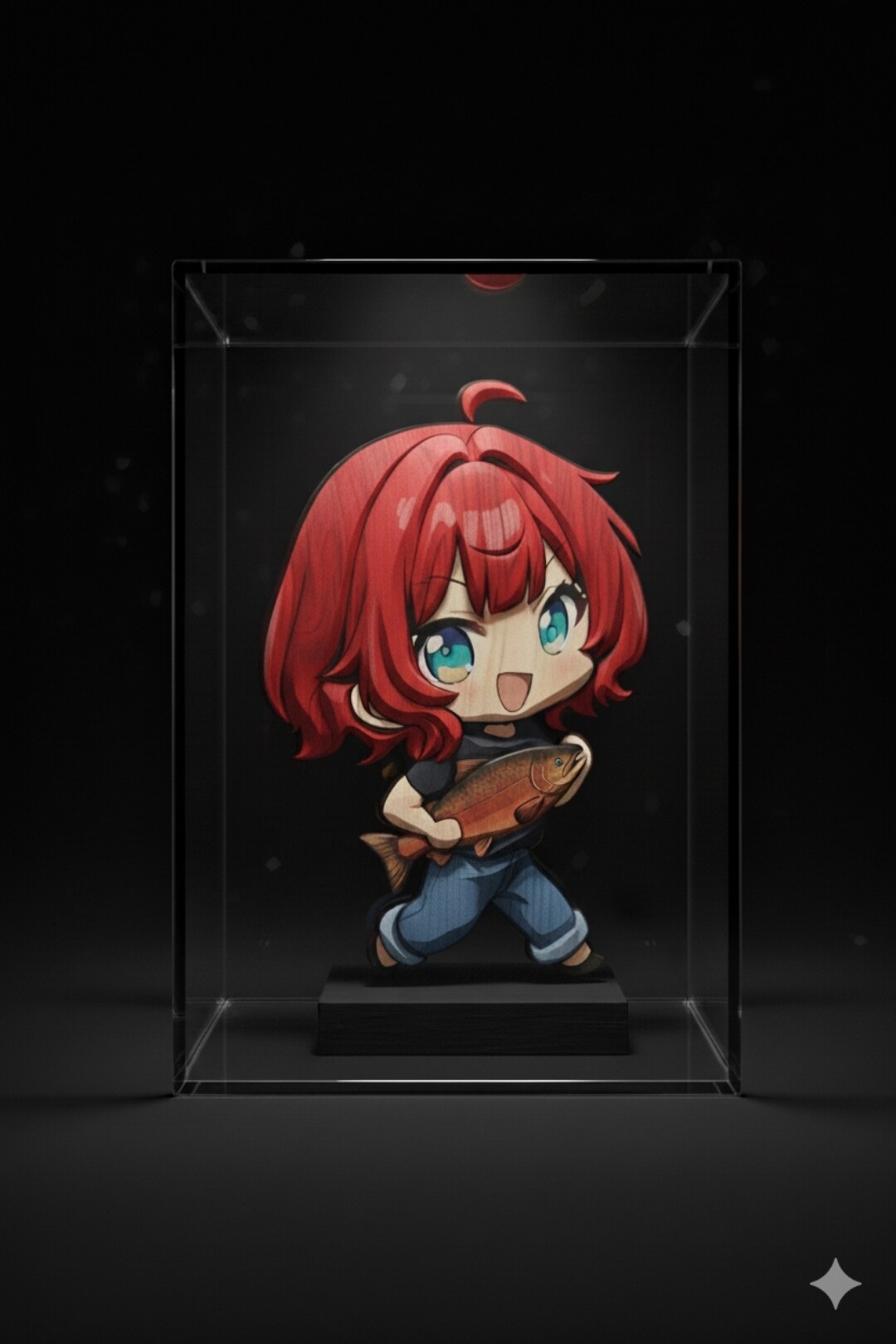 【よその子、Zakiさん家】木彫り風チビキャラ小鳥遊織ちゃん＋おまけ６枚 | の人気AIイラスト・グラビア