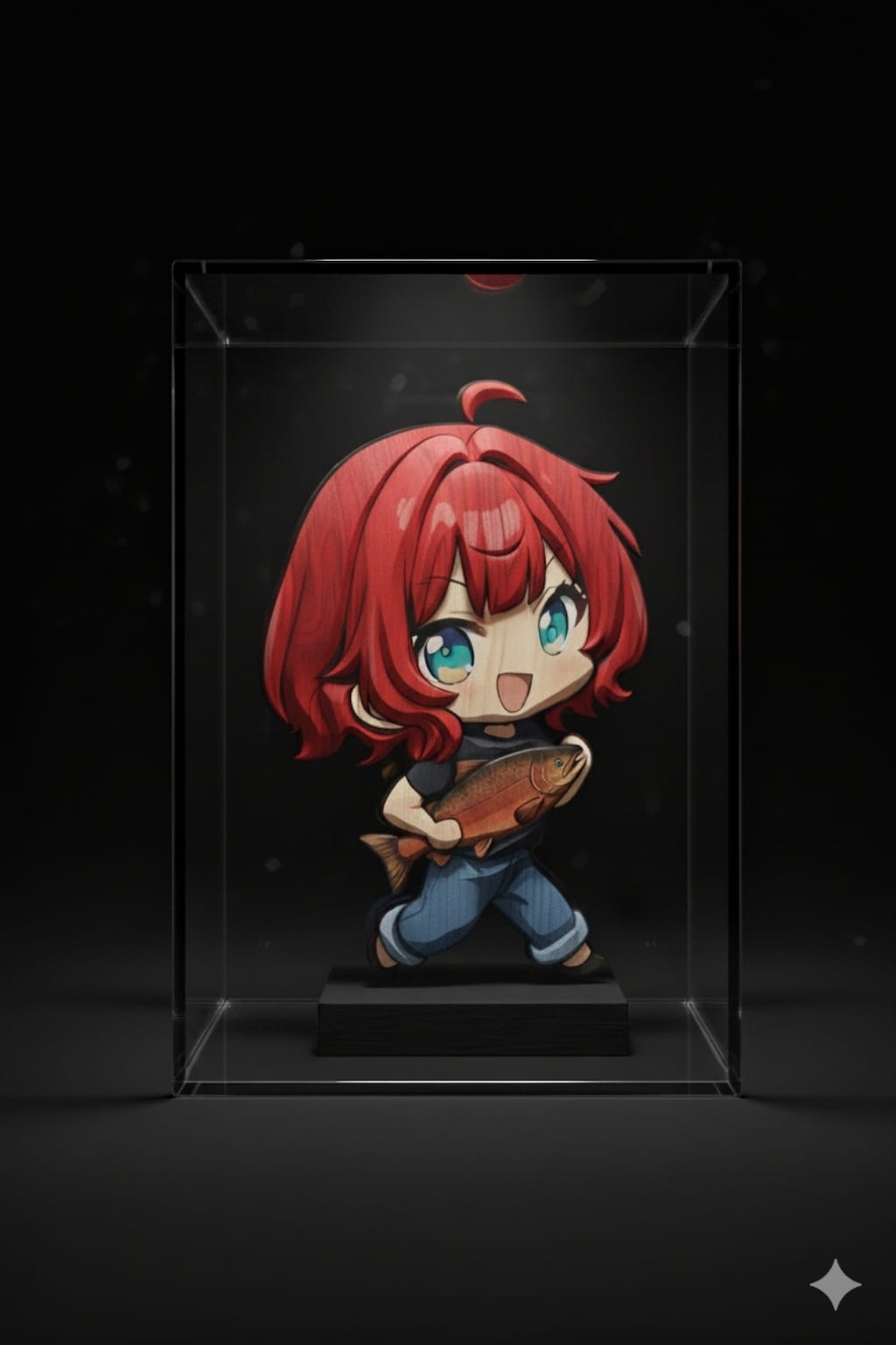 【よその子、Zakiさん家】木彫り風チビキャラ小鳥遊織ちゃん＋おまけ６枚