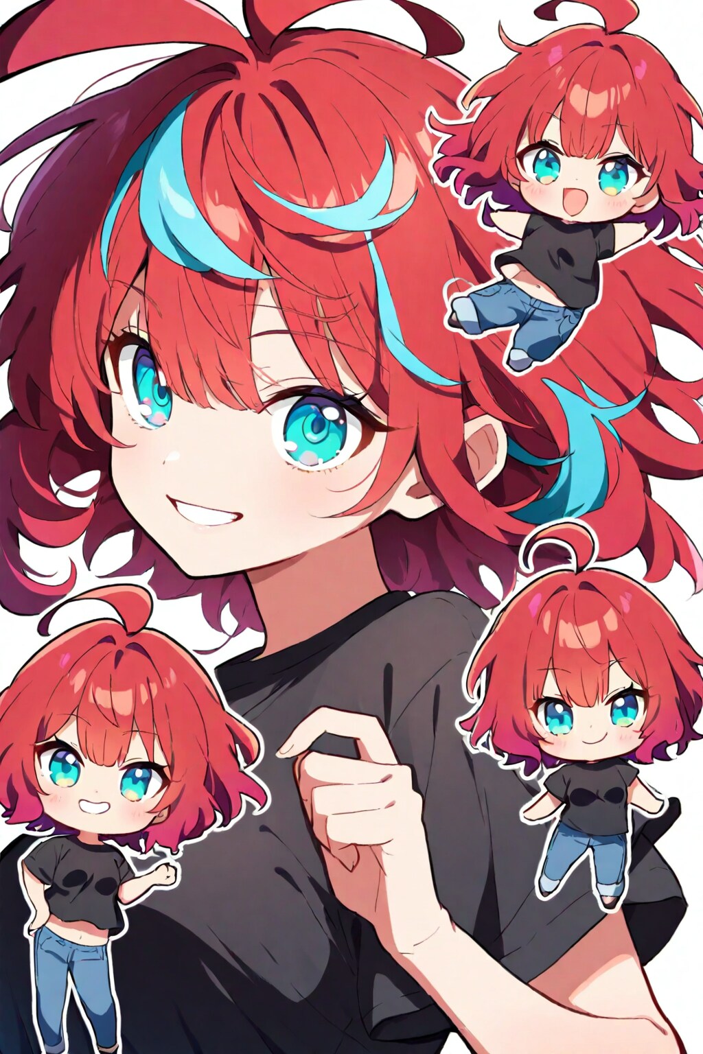 【よその子、Zakiさん家】木彫り風チビキャラ小鳥遊織ちゃん＋おまけ６枚