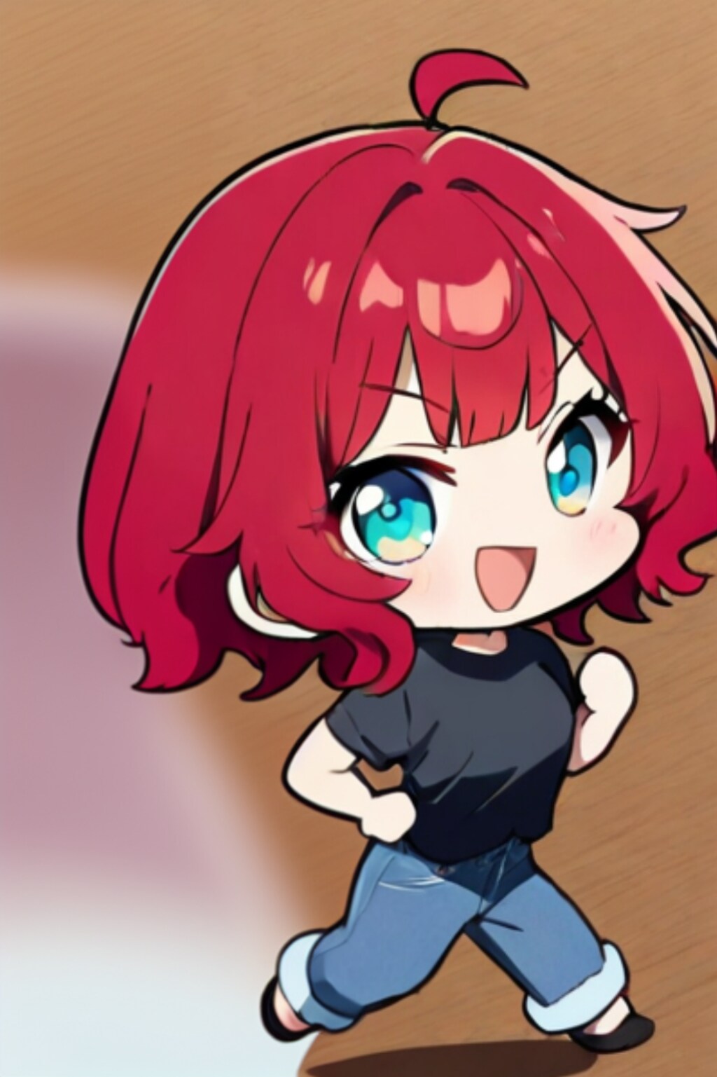 【よその子、Zakiさん家】木彫り風チビキャラ小鳥遊織ちゃん＋おまけ６枚