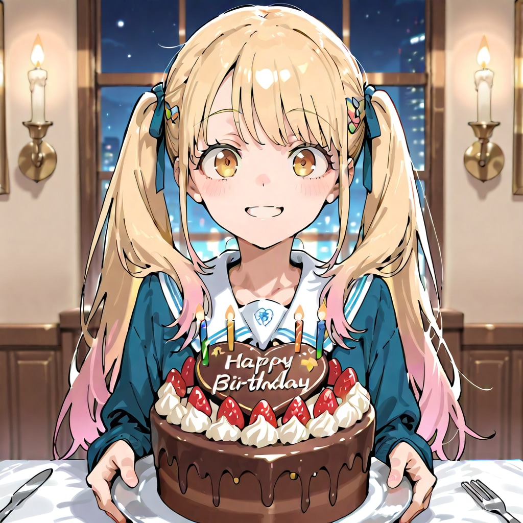 悲しい事あった日だけど誕生日おめでとう | の人気AIイラスト・グラビア