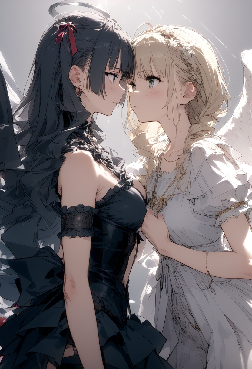 天使と悪魔ネキ | の人気AIイラスト・グラビア