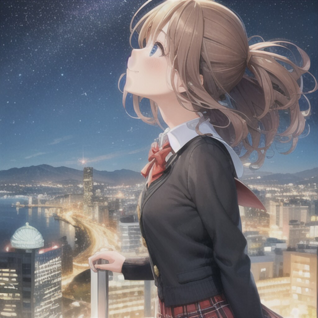 星を見る君を見る