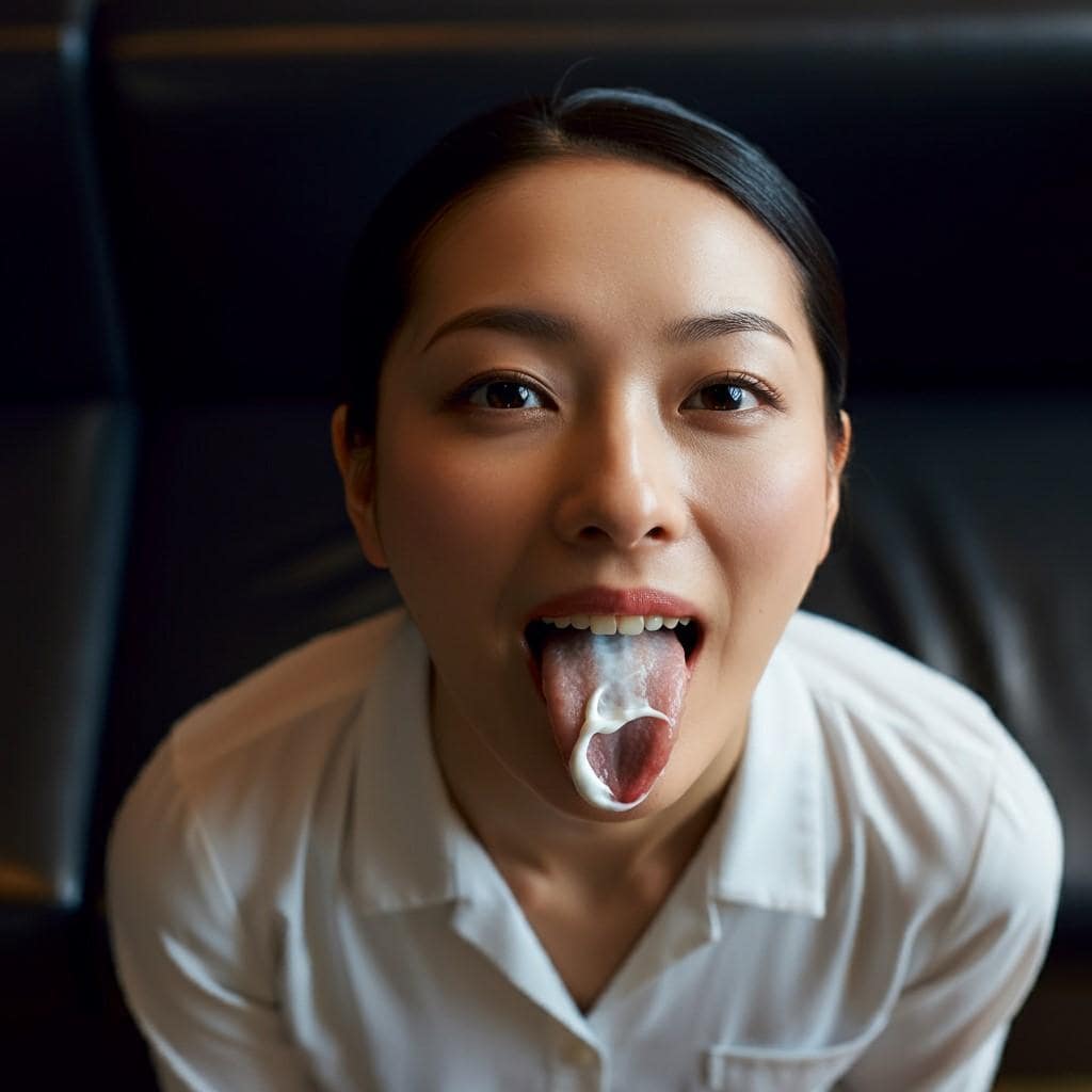 舌上の精液