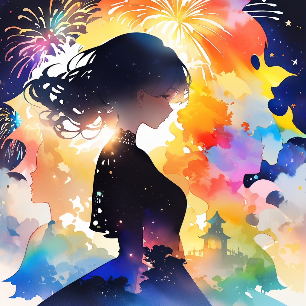 夢かわレインボー花火大会 | の人気AIイラスト・グラビア