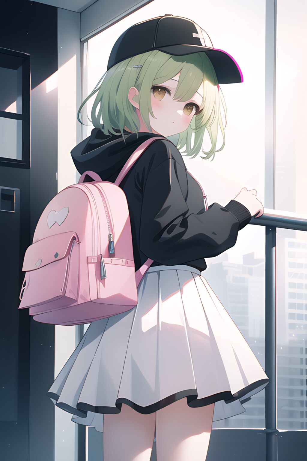 緑髪ちゃんがお出かけする01