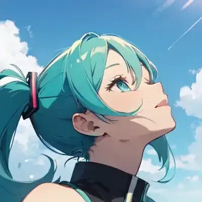 青空とミク | の人気AIイラスト・グラビア