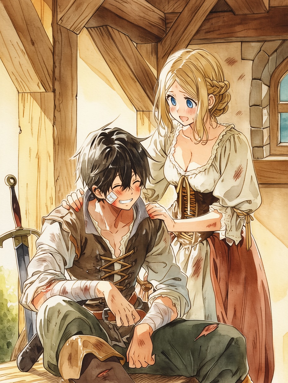 騎士と村娘17 | の人気AIイラスト・グラビア