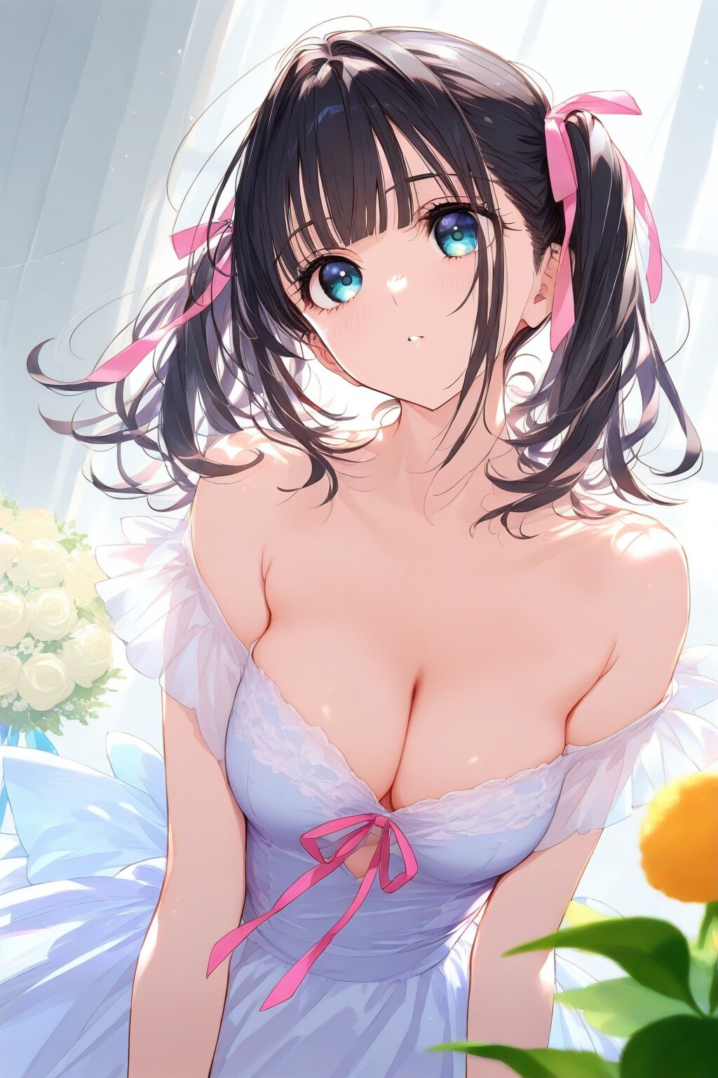 このキャラ使用可なはるかちゃんと花束