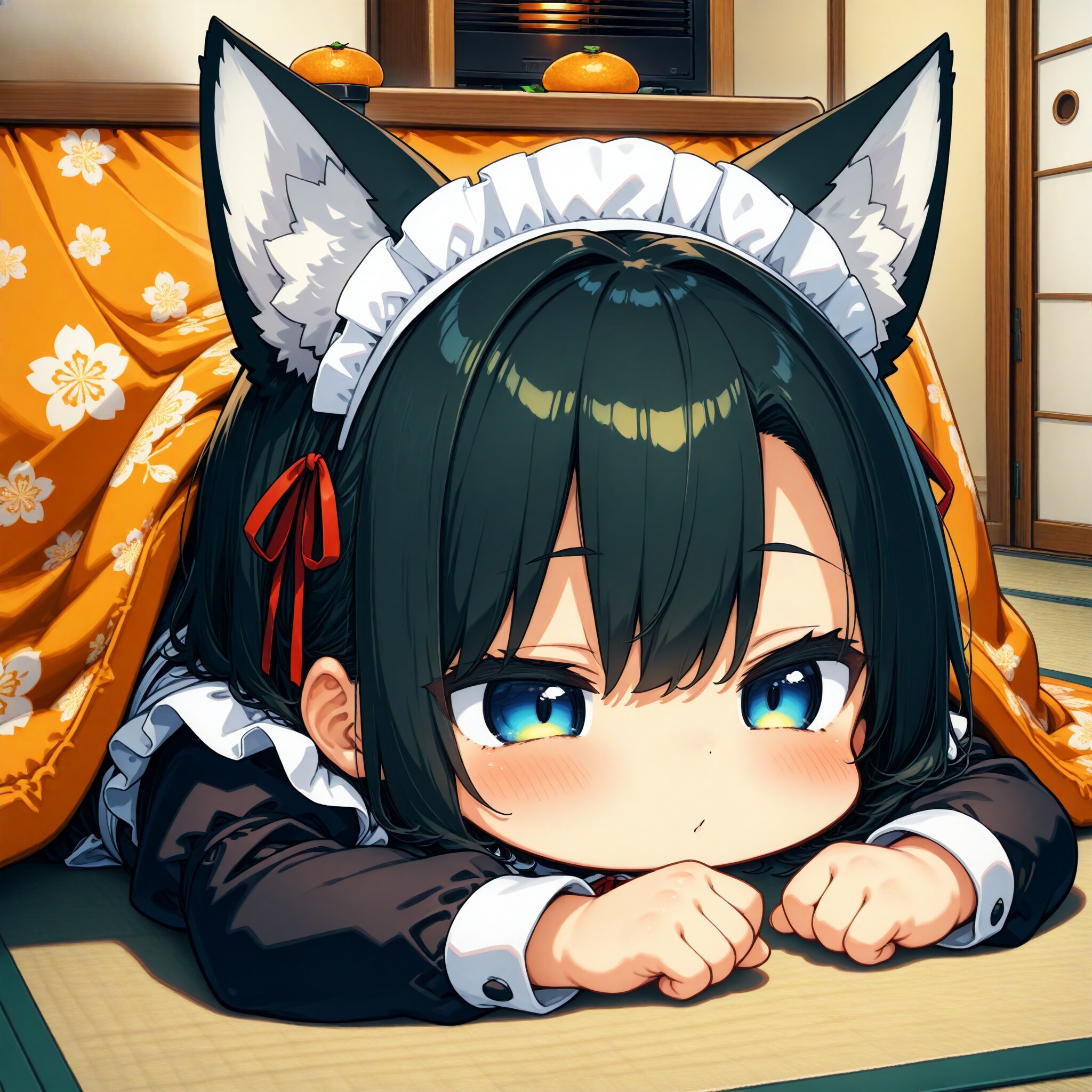 寒くて動けない…