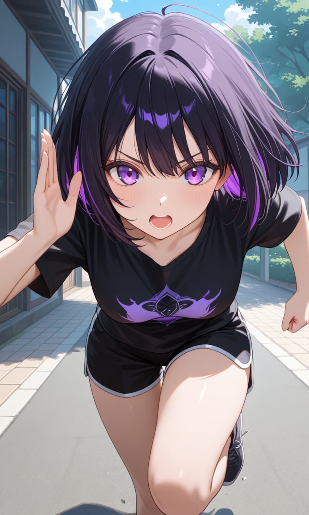 紫色が似合う女の子93