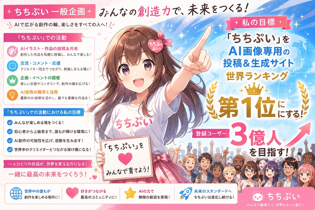 目標＝登録ユーザー３億人