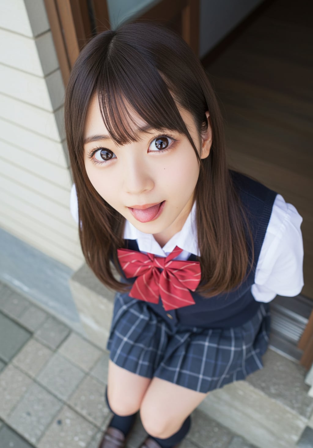 舌出し女の子③