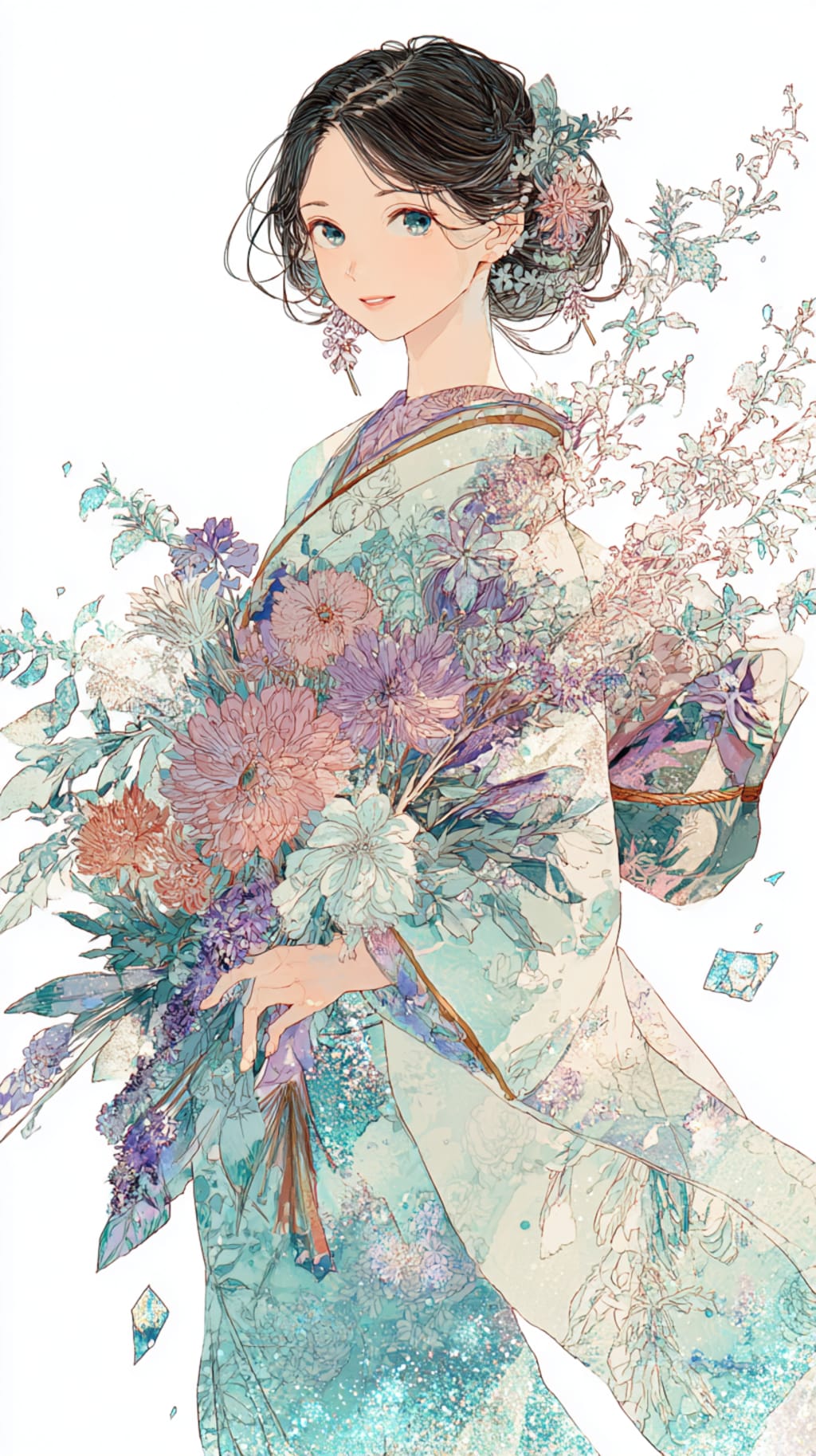 年末年始の着物巫女👘