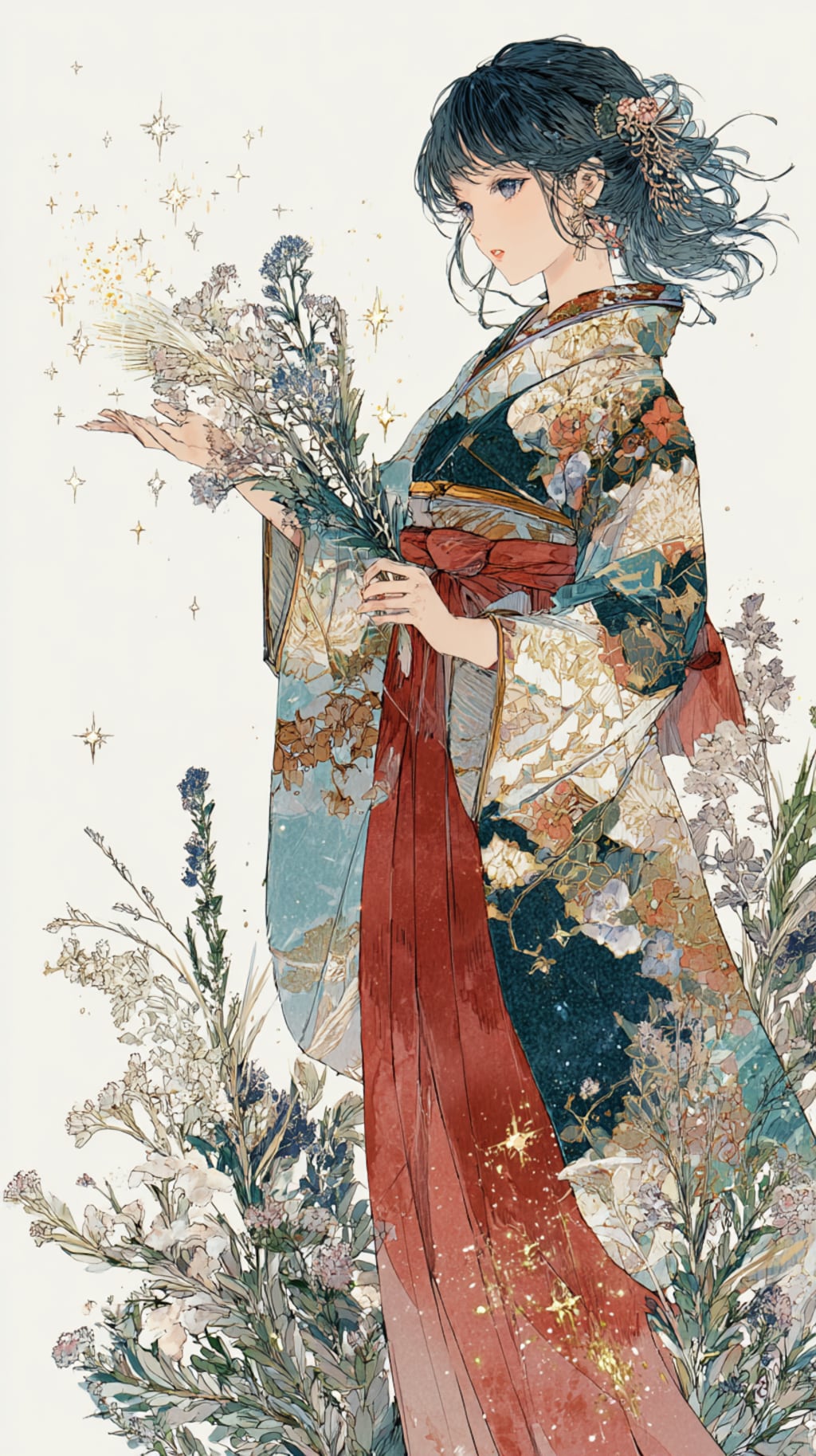 年末年始の着物巫女👘