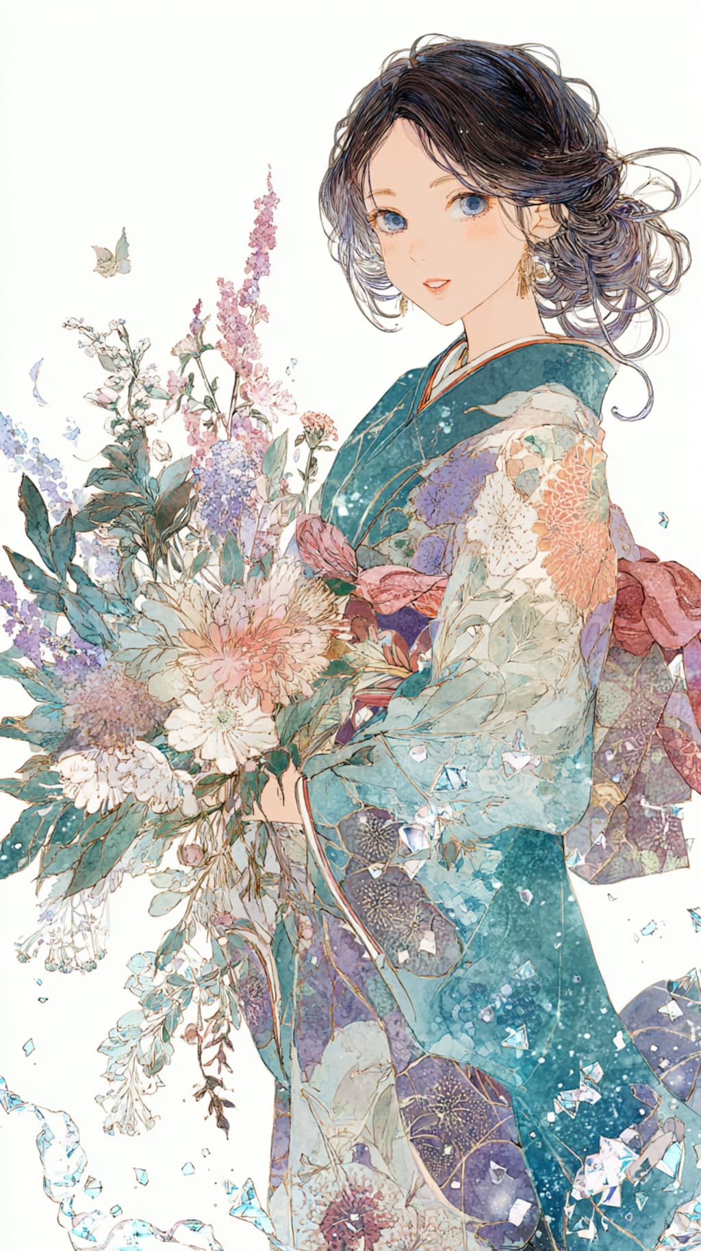 年末年始の着物巫女👘