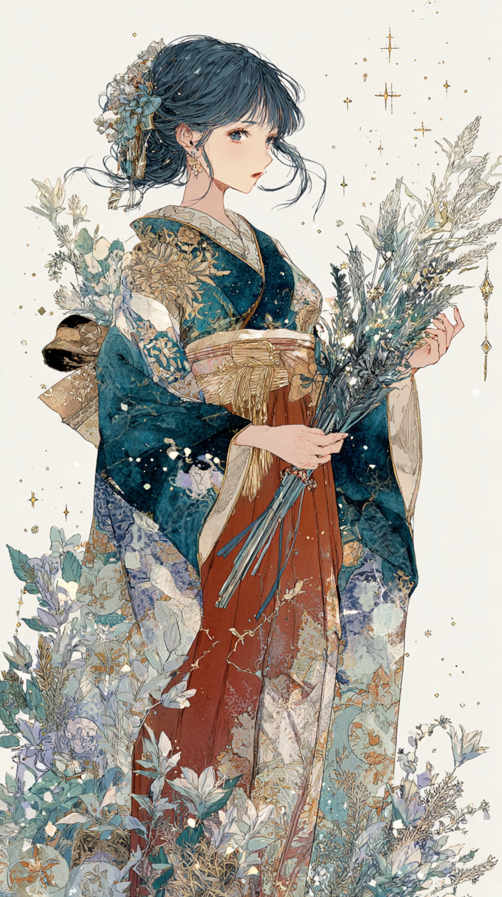 年末年始の着物巫女👘