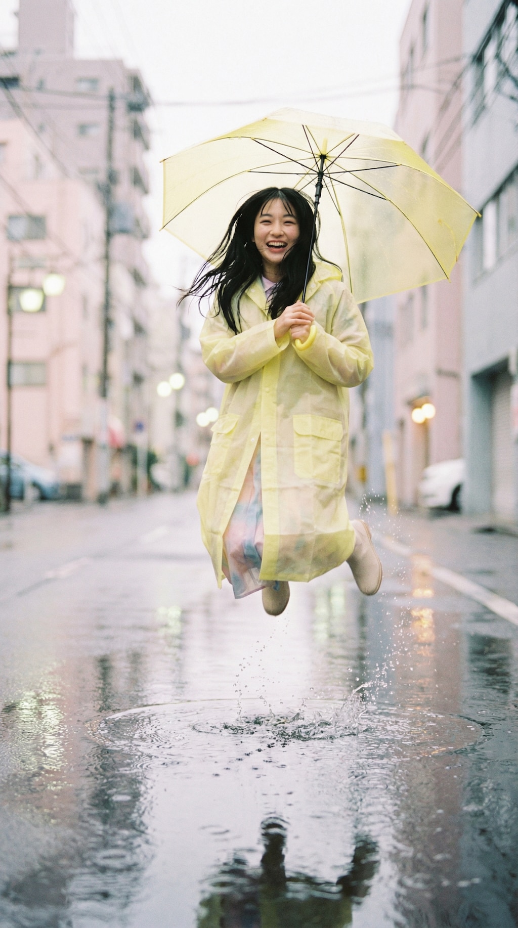 She Jumps Before the World Settles