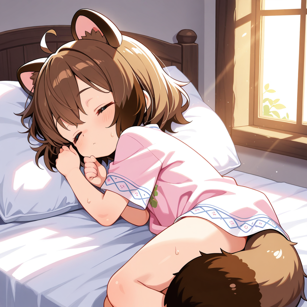 ぽんちゃ～ん、ちょっとおつかいに行って・・・・あらっ？寝てるの？？？