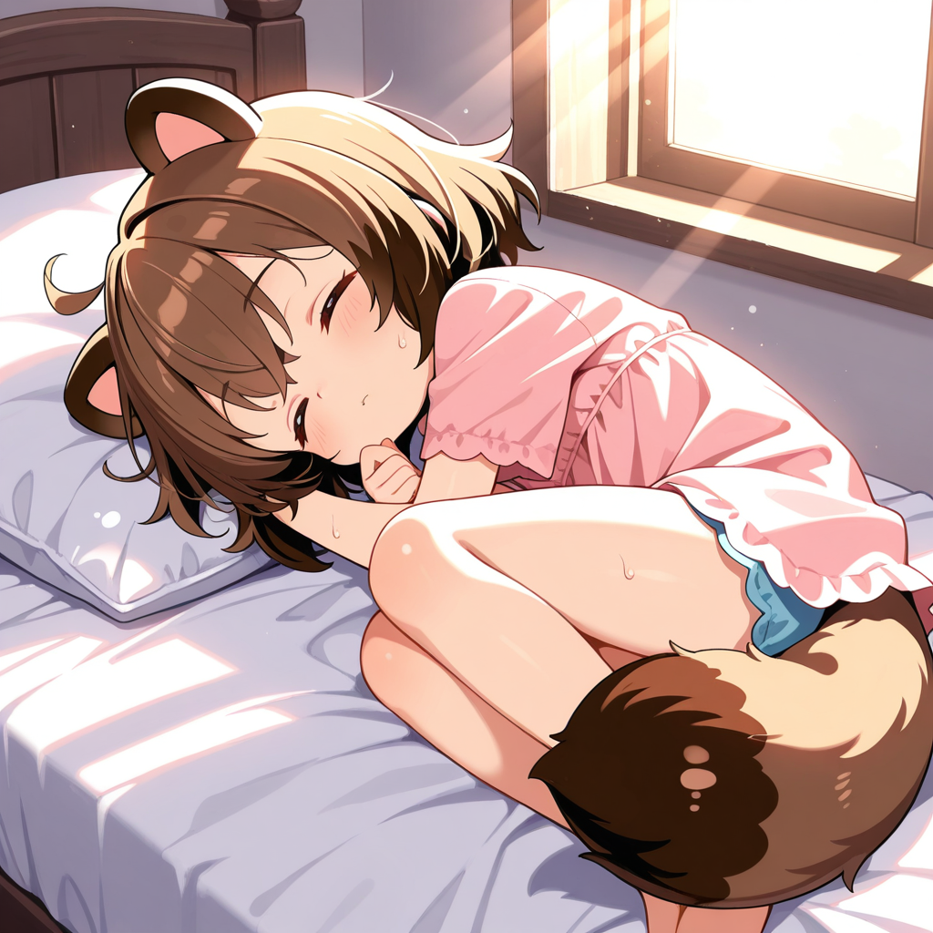 ぽんちゃ～ん、ちょっとおつかいに行って・・・・あらっ？寝てるの？？？