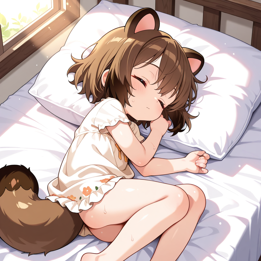 ぽんちゃ～ん、ちょっとおつかいに行って・・・・あらっ？寝てるの？？？