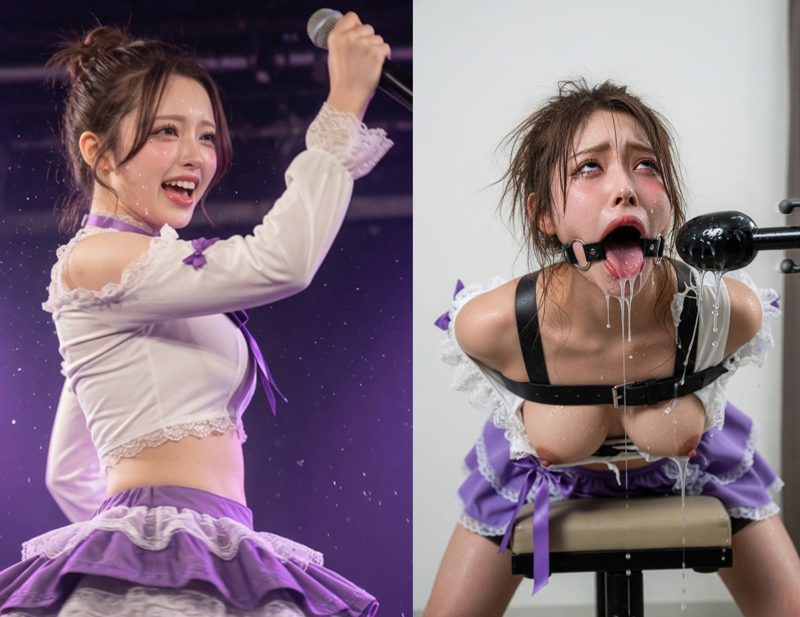 【地下アイドル】喉奥破壊されるアイドル【喜咲アゲハ】