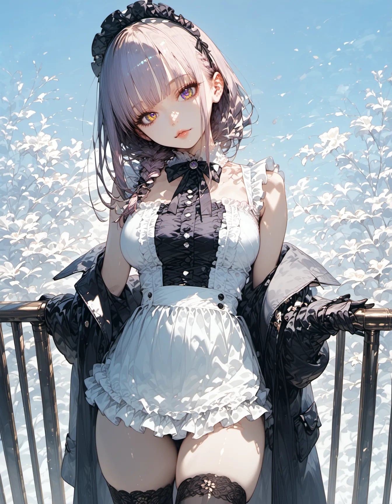 Balcony Maid's Gaze | の人気AIイラスト・グラビア