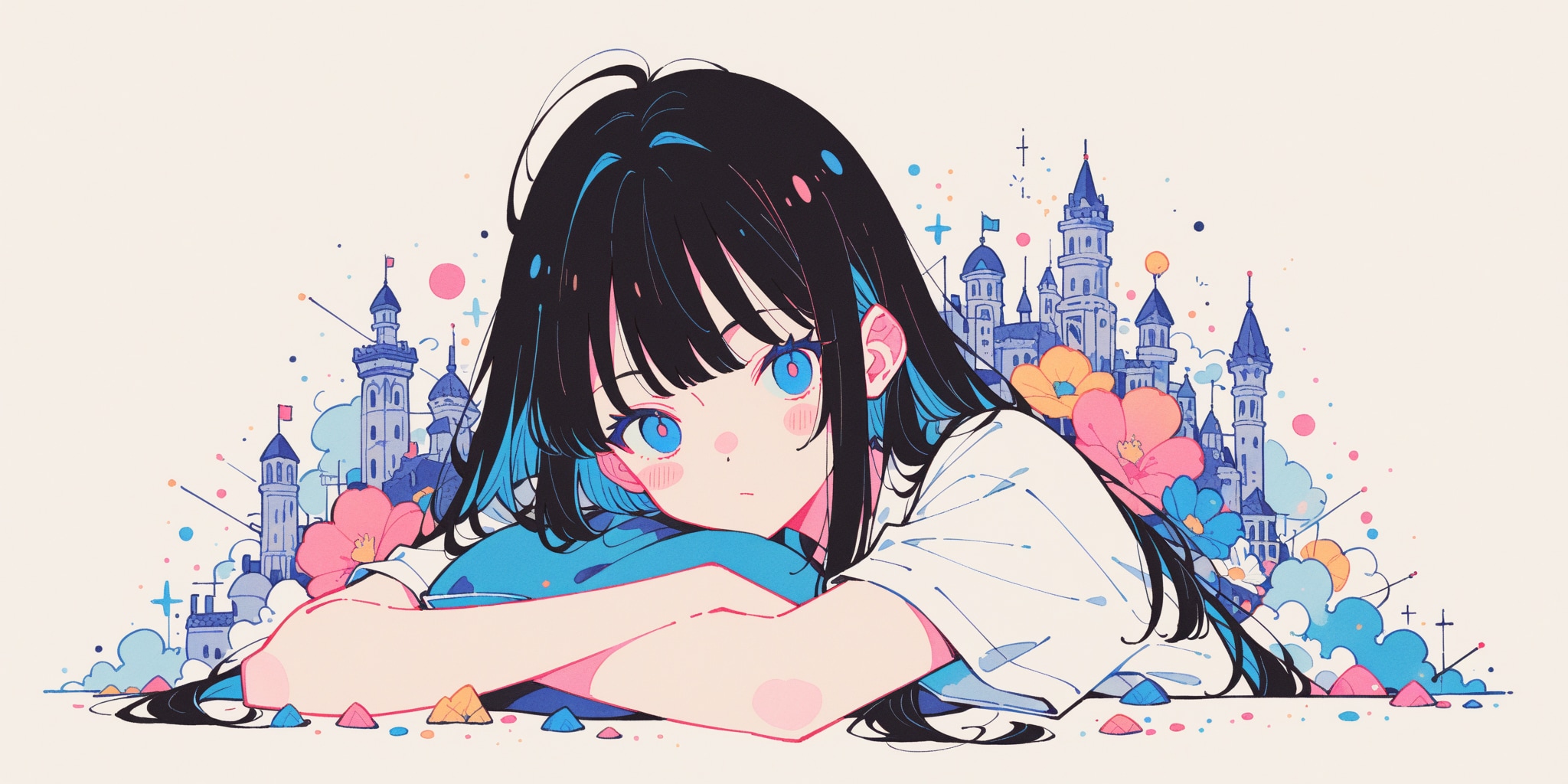 点描画は難しいのデス２ | の人気AIイラスト・グラビア