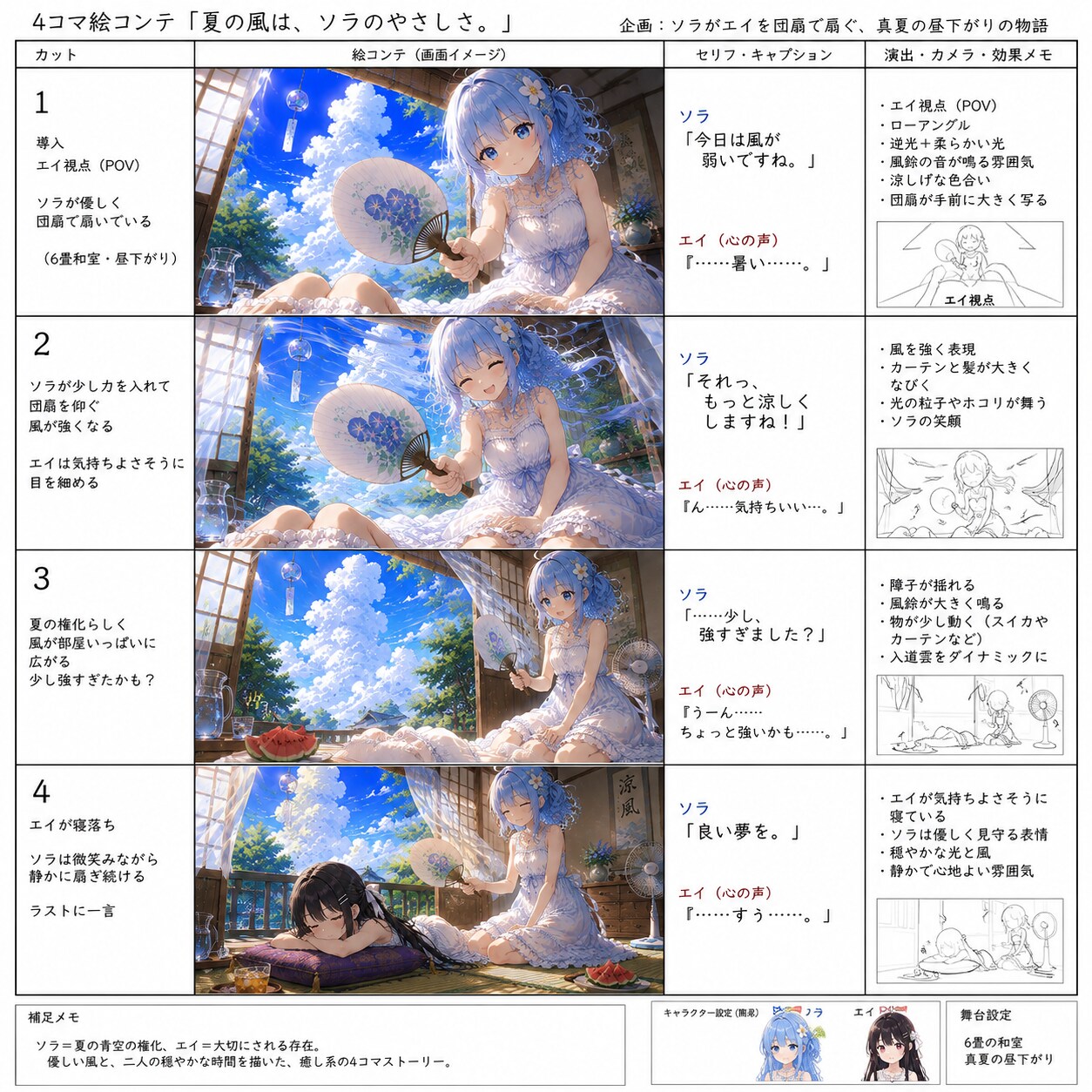 夏の風は、ソラのやさしさ。