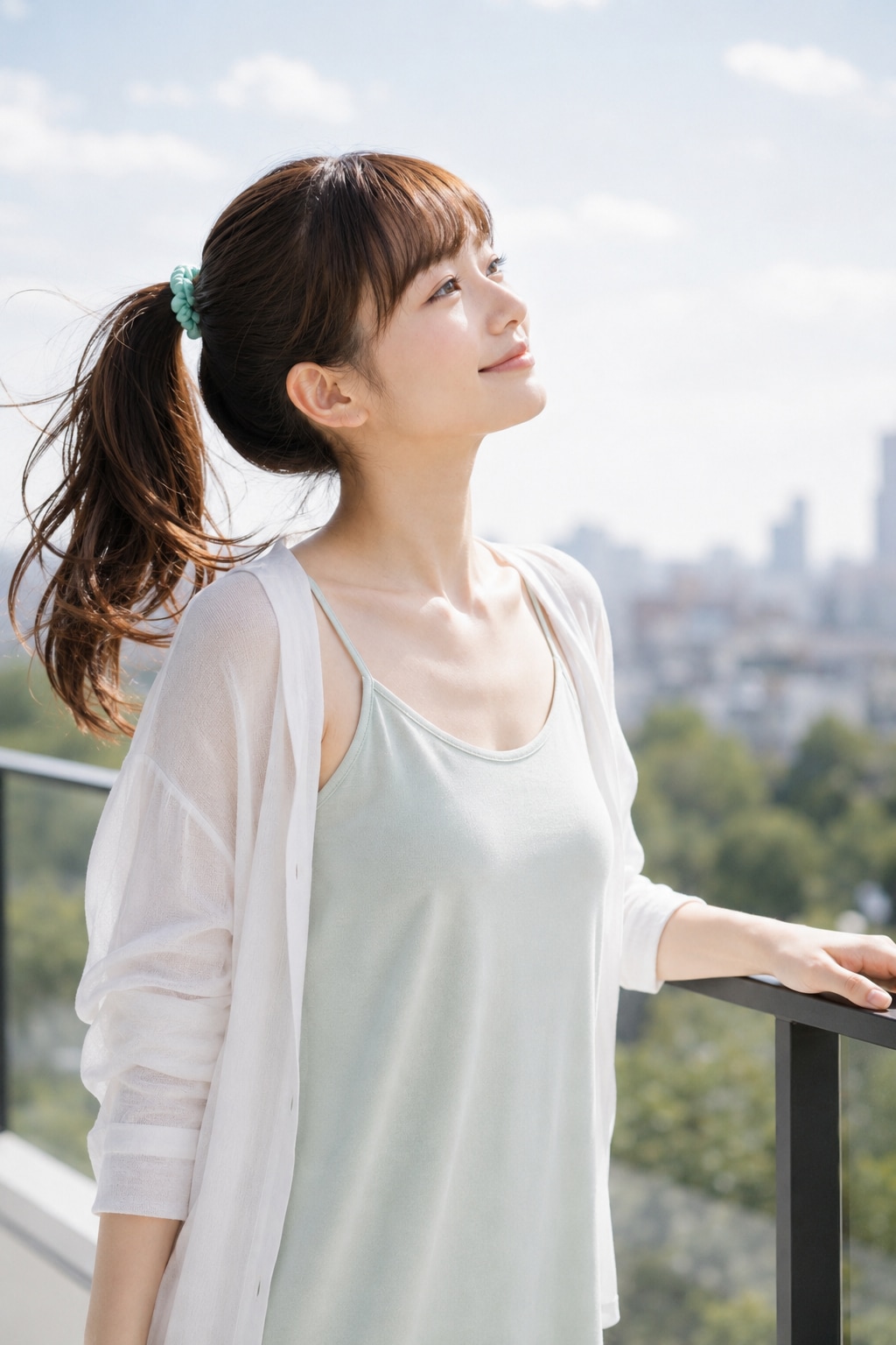 さわやかキャミソール姿