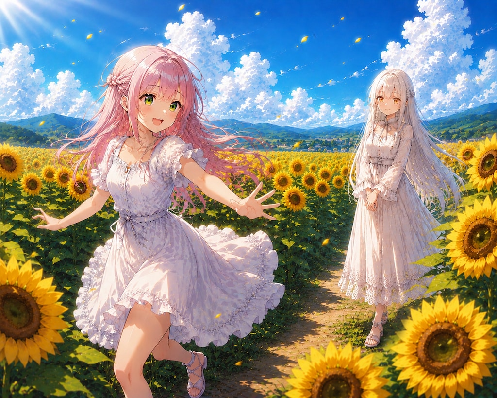 カスミとピンクちゃんの夏