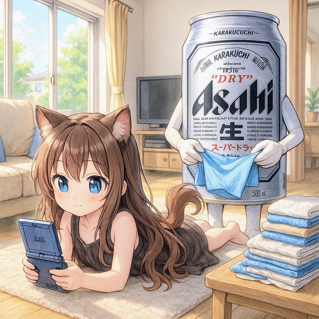 ゲームボーイアドバンスSPで遊ぶ小さな女の子