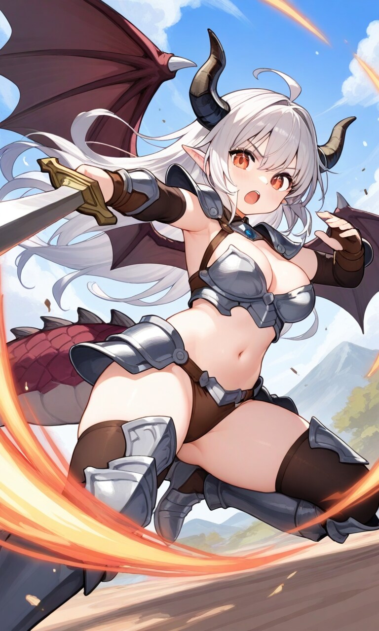 ビキニアーマードラゴン娘