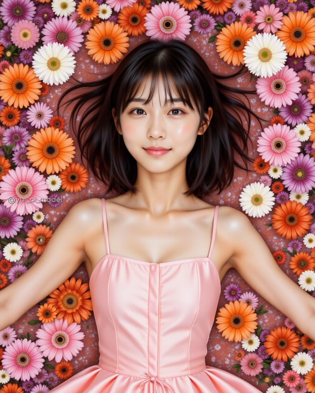 花の上で寝てみた(*^_^*) beauty-362