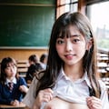 胸見せチャレンジ(教室編) 7枚目