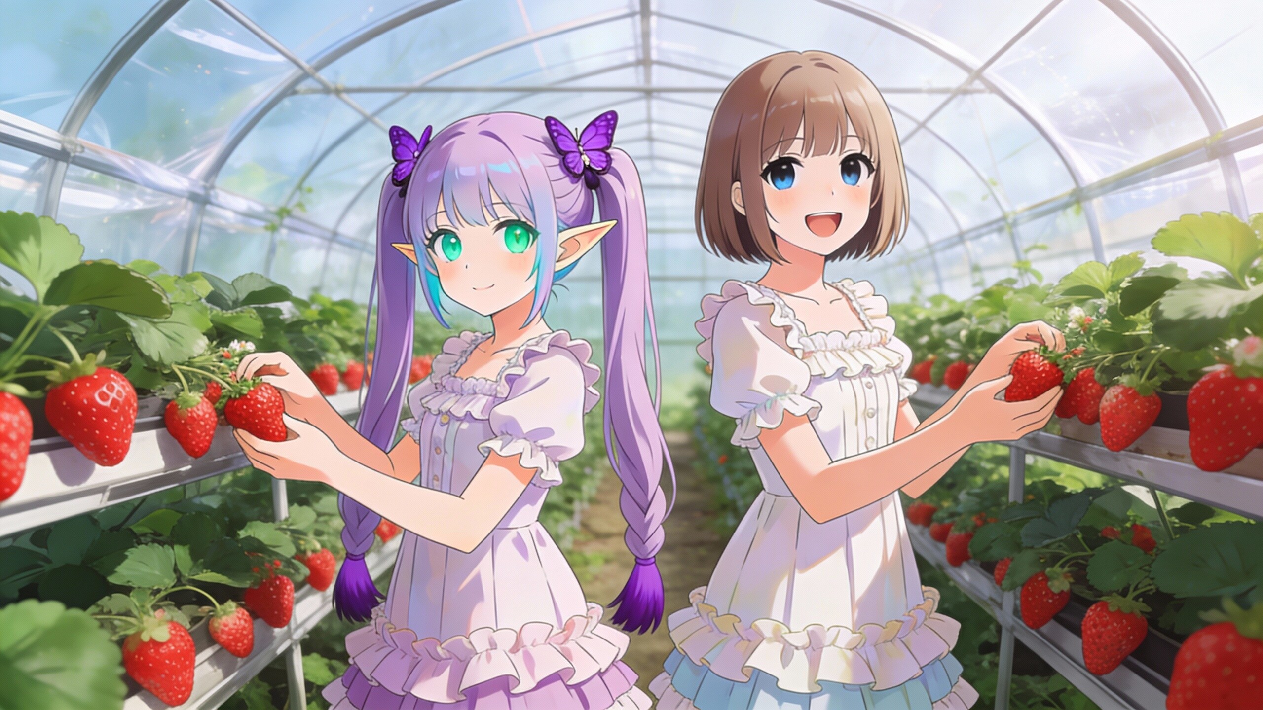 いちご狩り | の人気AIイラスト・グラビア