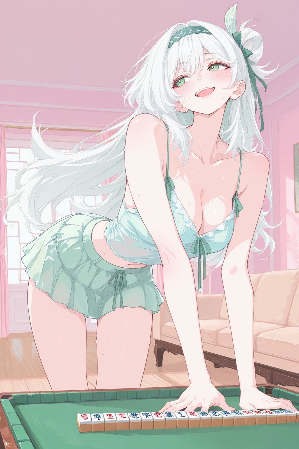 麻雀漫画にハマって真似しだした子