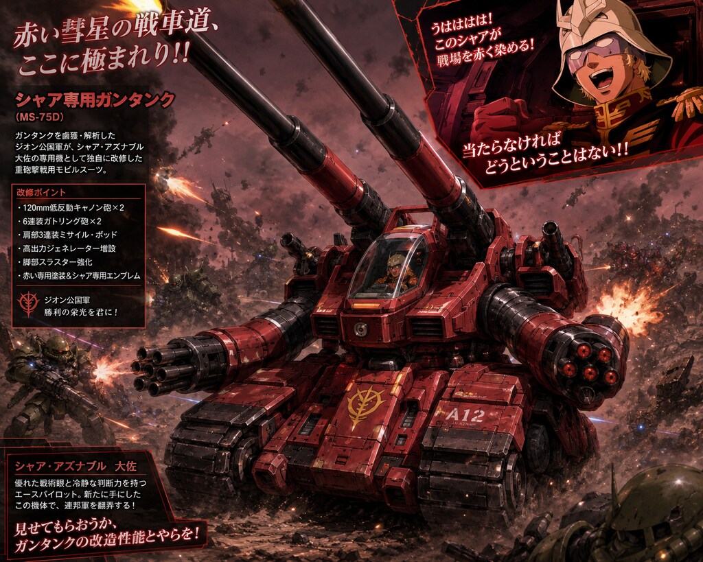 シャア専用ガンタンク